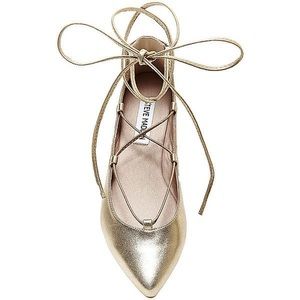 Steve Madden Eleanorr Gold Flats